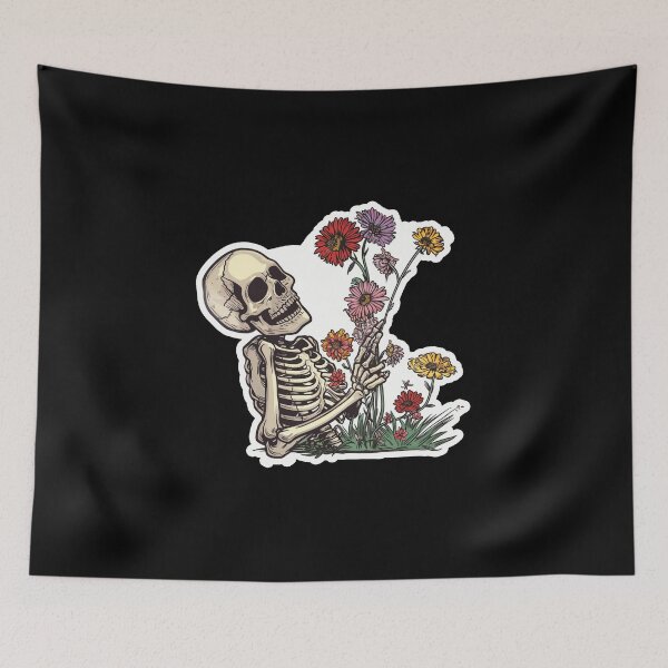 Item preview, Plant Lovers Skeleton Flowers designed and sold by titanosdesign.