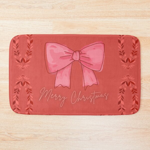 Item preview, Coquette bow MERRY CHRISTMAS red design  designed and sold by Stefrait-7.