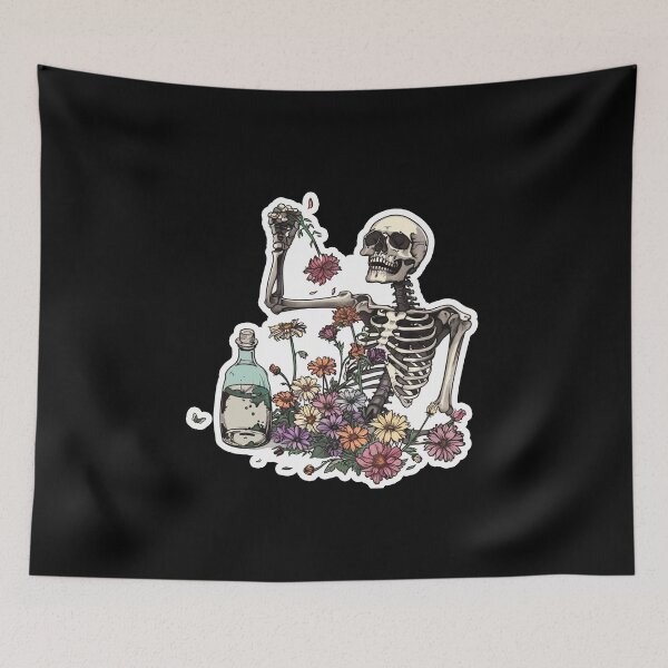 Item preview, Plant Lovers Skeleton Flowers designed and sold by titanosdesign.