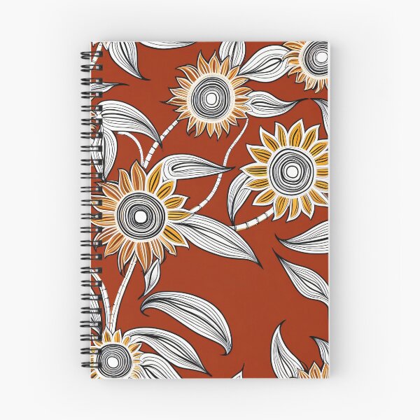 Item preview, Traditional Aboriginal Line Art with Sunflower Motifs – Art Photo Print designed and sold by TRex-Landscapes.