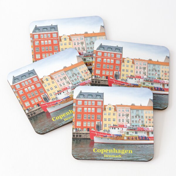 Item preview, Colorful houses of copenhagen designed and sold by skalihm.