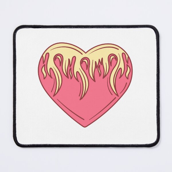 Item preview, Y2K Flaming Heart - Bold Retro Love designed and sold by Mahakamel.