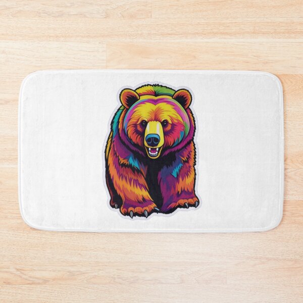 Item preview, Modern Art Bear: Bold Colors, Fun Vibe designed and sold by ArtCreator2023.