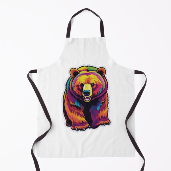 Item preview, Modern Art Bear: Bold Colors, Fun Vibe designed and sold by ArtCreator2023.