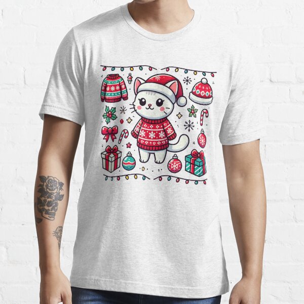 Item preview, Holiday Cat with Christmas designed and sold by NTKSHOP11.