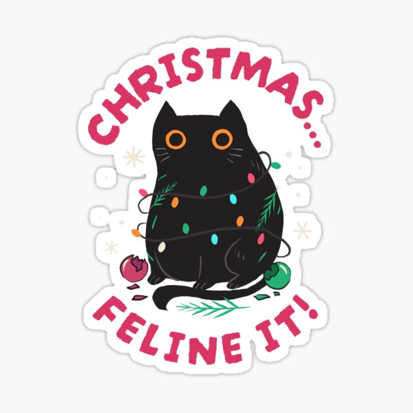 Item preview, Christmas Cat Feline It! designed and sold by GuesthozGraphix.