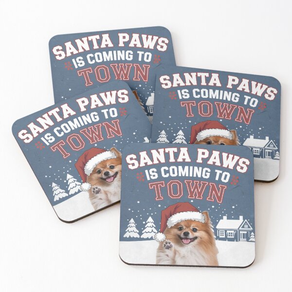 Item preview, Pomeranian Santa Paws is coming to Town  designed and sold by memezart.