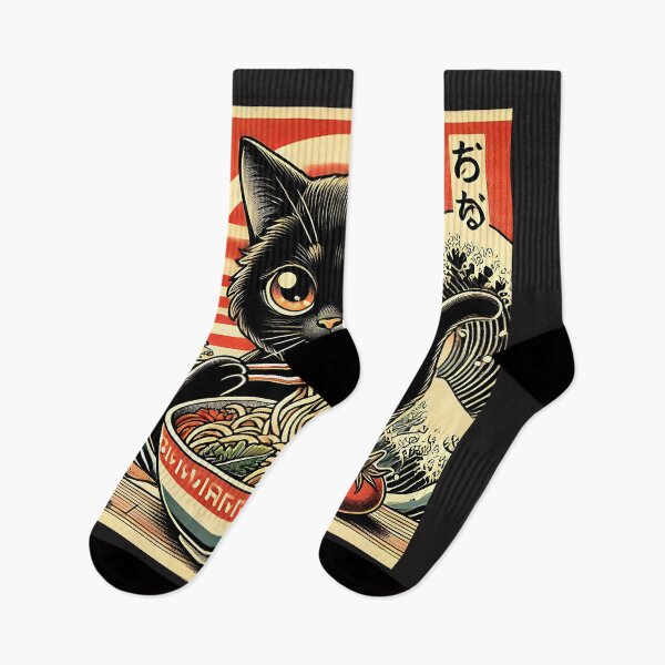 Item preview, Cat Ramen Japanese Funny Graphic Tees Kawaii Cat Anime Gifts designed and sold by SztylishDesigns.
