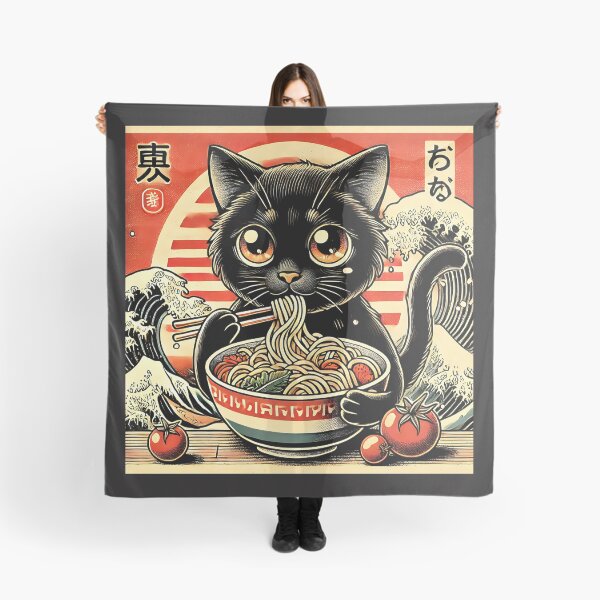 Item preview, Cat Ramen Japanese Funny Graphic Tees Kawaii Cat Anime Gifts designed and sold by SztylishDesigns.