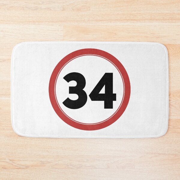 Item preview, Speed limit 34, happy 34th birthday designed and sold by Wolagno.