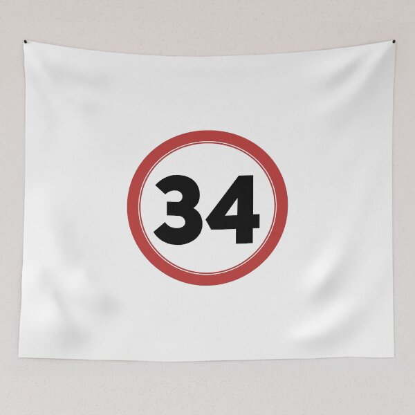 Item preview, Speed limit 34, happy 34th birthday designed and sold by Wolagno.