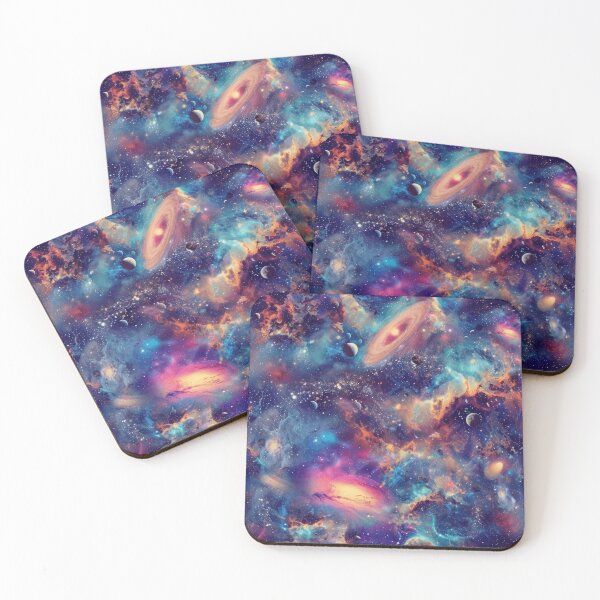 Item preview, Blue gold galaxy starry night- cosmos  designed and sold by cocomelon168.