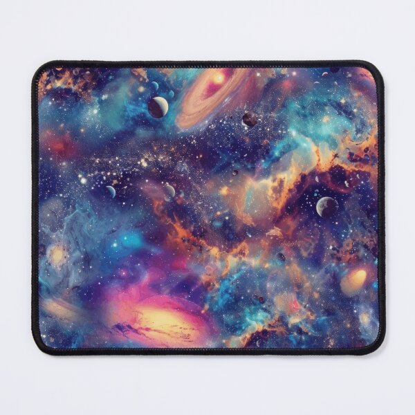 Item preview, Blue gold galaxy starry night- cosmos designed and sold by cocomelon168.