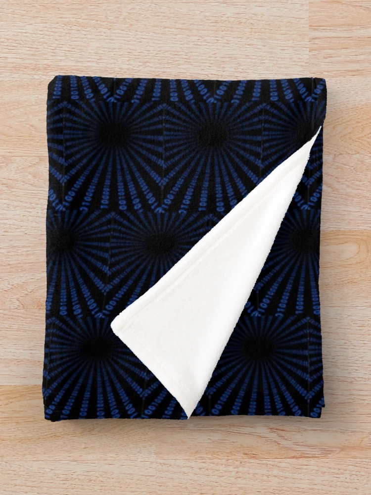 Thumbnail 3 of 6, Throw Blanket, binary code designed and sold by Marcosmart.