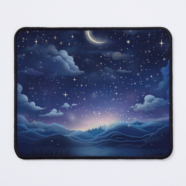 Item preview, Blue starry galaxy moon night- cosmos designed and sold by cocomelon168.