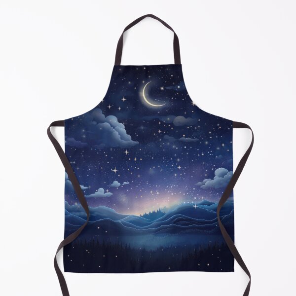 Item preview, Blue starry galaxy moon night- cosmos designed and sold by cocomelon168.