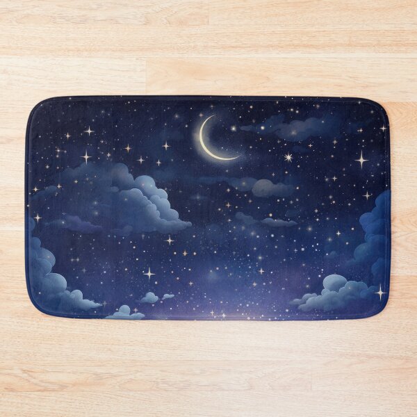 Item preview, Blue starry galaxy moon night- cosmos designed and sold by cocomelon168.