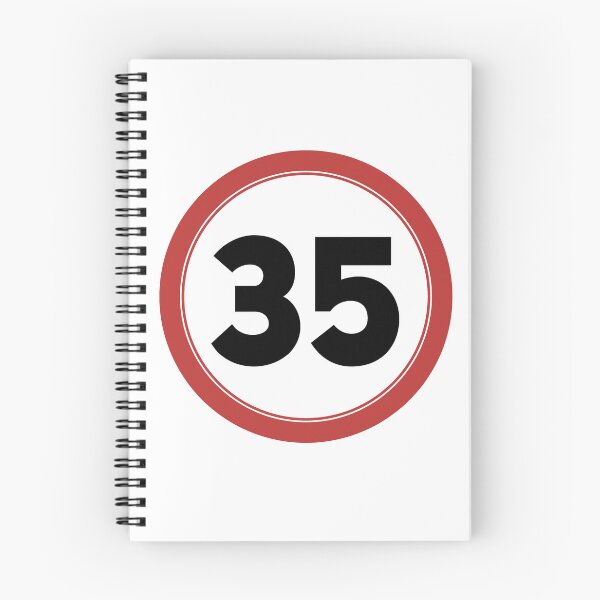 Item preview, Speed limit 35, happy 35th birthday designed and sold by Wolagno.