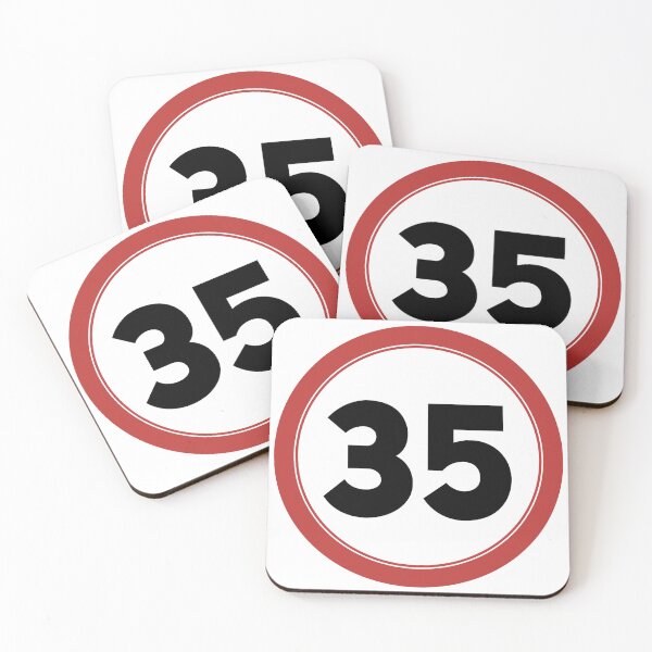 Item preview, Speed limit 35, happy 35th birthday designed and sold by Wolagno.