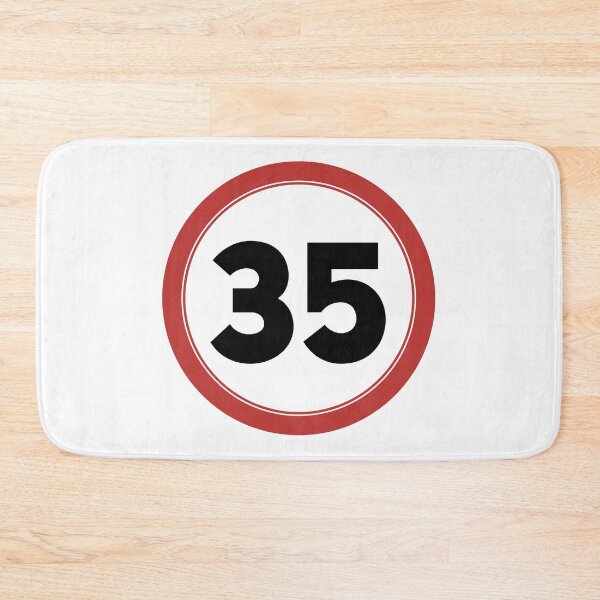Item preview, Speed limit 35, happy 35th birthday designed and sold by Wolagno.