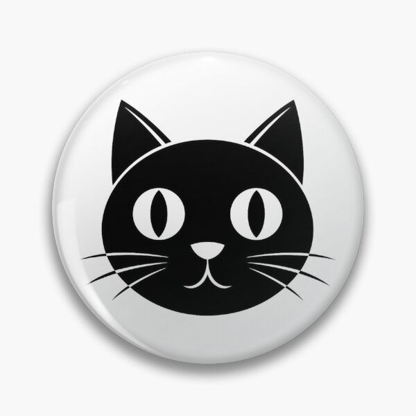 Item preview, "Minimalist Black Cat Head Silhouette" designed and sold by MyTshirtArt.