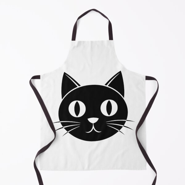 Item preview, "Minimalist Black Cat Head Silhouette" designed and sold by MyTshirtArt.