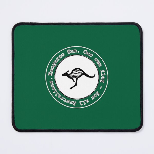Item preview, Kangaroo Sun logo. Our own flag, for all Australians. BW designed and sold by Kangaroo Sun.