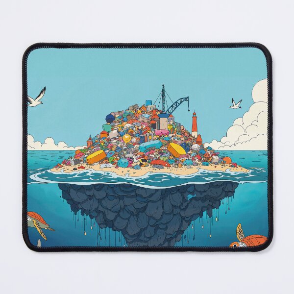 Item preview, garbage in the sea global warming designed and sold by Mauswohn.