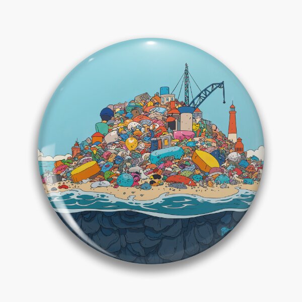 Item preview, garbage in the sea global warming designed and sold by Mauswohn.