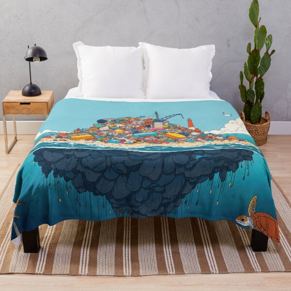 Item preview, garbage in the sea global warming designed and sold by Mauswohn.