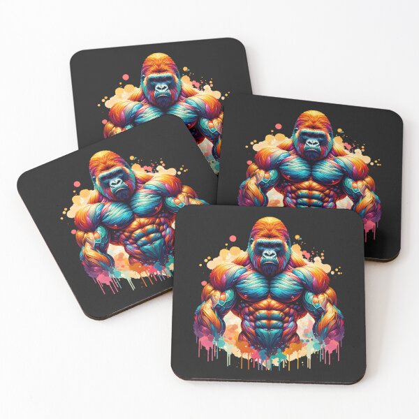 Item preview, Retro Muscle Gorilla designed and sold by AwesomeBeyondLimits.