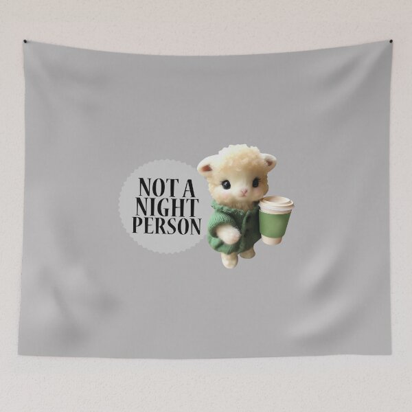 Item preview, NOT A NIGHT PERSON T-SHIRT designed and sold by PurifiedART.