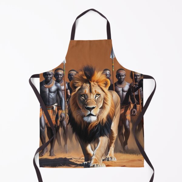 Item preview, Africa, the great lion followed by warriors designed and sold by Josejuju.