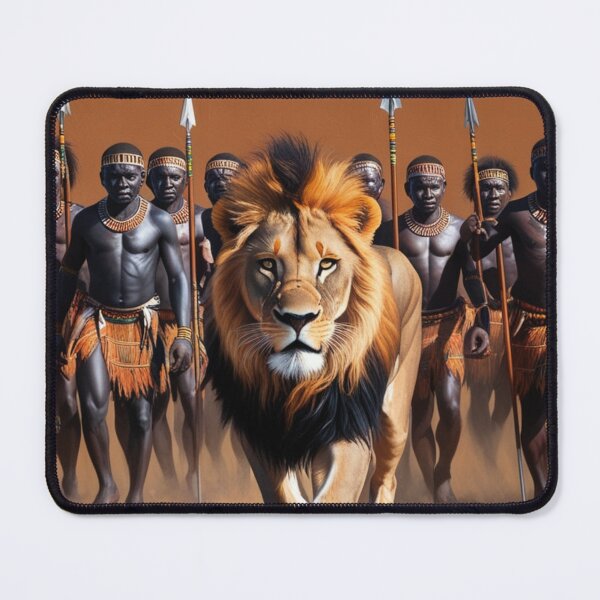 Item preview, Africa, the great lion followed by warriors designed and sold by Josejuju.