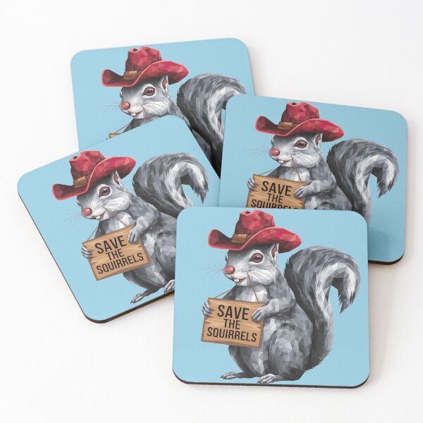 Item preview, Funny Save the Squirrels Satire designed and sold by Nature's Fancy.