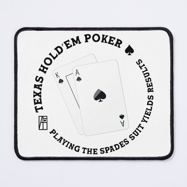 Item preview, GAME - POKER - TEXAS HOLDEM - Playing the spades suit yields results - 8 designed and sold by ArtProjectShop.