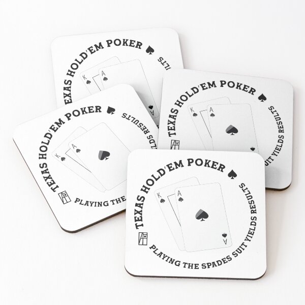 Item preview, GAME - POKER - TEXAS HOLDEM - Playing the spades suit yields results - 8 designed and sold by ArtProjectShop.