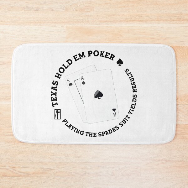 Item preview, GAME - POKER - TEXAS HOLDEM - Playing the spades suit yields results - 8 designed and sold by ArtProjectShop.