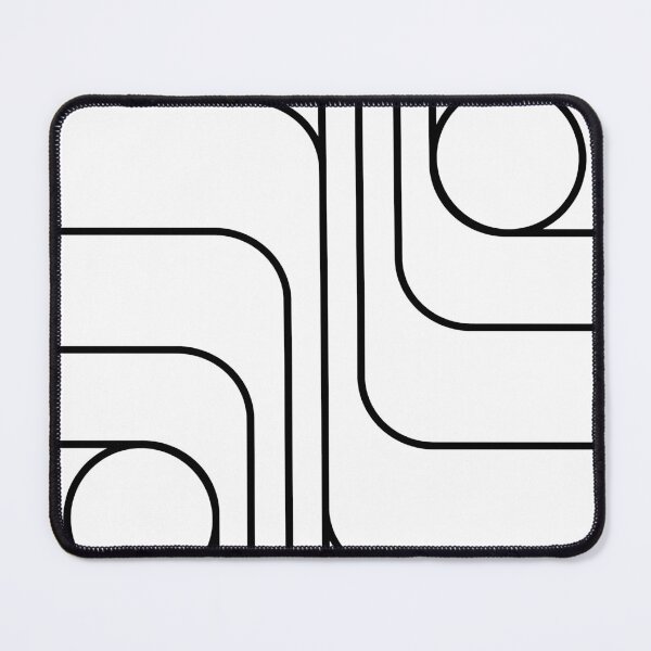 Item preview, Retro Modernist Geometric Design Black & White designed and sold by tonymagnerart.