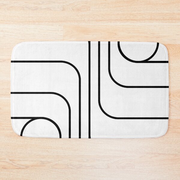 Item preview, Retro Modernist Geometric Design Black & White designed and sold by tonymagnerart.
