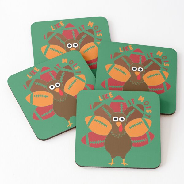 Item preview, I Like It Moist Thanksgiving Funny Design for Football Lovers designed and sold by SwanAndStone.