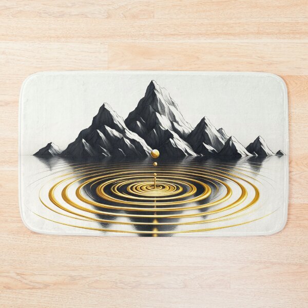 Item preview, Minimalist Kintsugi Ripple, Ai Generated Art  designed and sold by ACC .