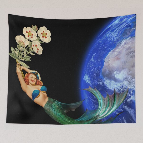 Item preview, swimming away #collage designed and sold by Snexus.