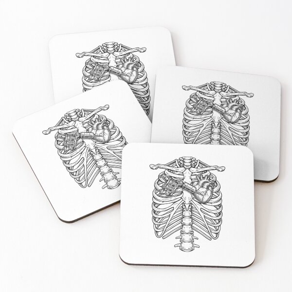 Item preview, Tattooist Tattoo Artist Vintage Ribcage Anatomical Heart designed and sold by GrandeDuc.