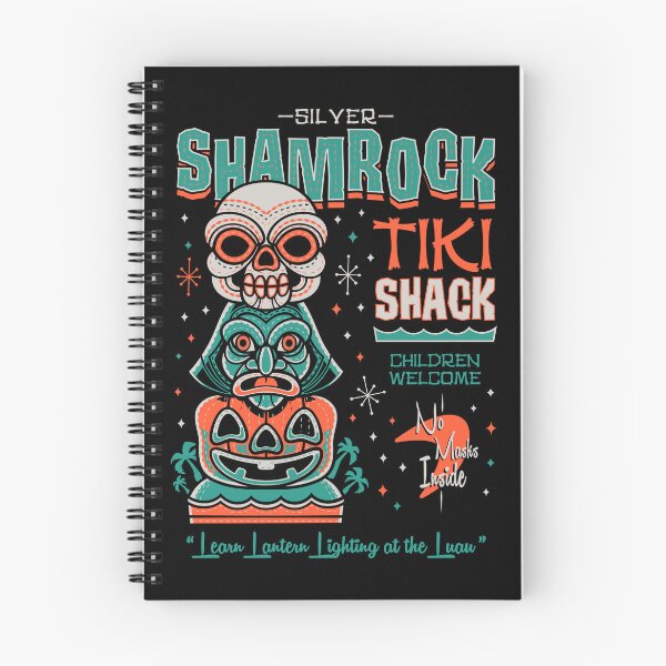 Item preview, Shamrock Tiki Shack - Creepy Cute Spooky Halloween - Vintage Surf T-Shirt designed and sold by Nemons.