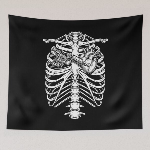 Item preview, Tattooist Tattoo Artist Vintage Ribcage Anatomical Heart designed and sold by GrandeDuc.