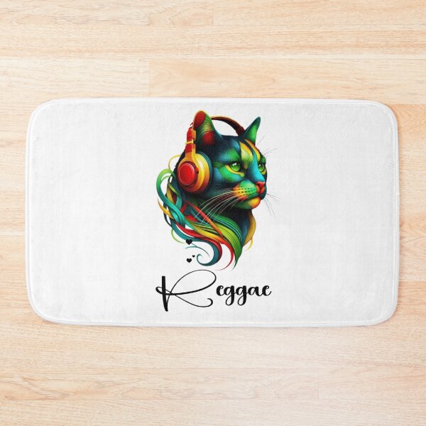 Item preview, Love Headphones Jamaican Cat Music Rasta Reggae Rastafari Roots Reggae Pride  designed and sold by Creat-Des.