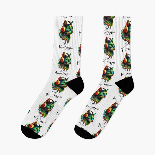 Item preview, Love Headphones Jamaican Cat Music Rasta Reggae Rastafari Roots Reggae Pride  designed and sold by Creat-Des.