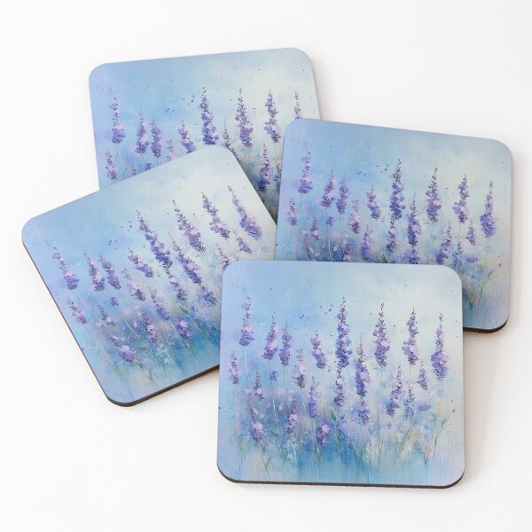 Item preview, Blooming Lavender Field Art Print | Nature-Inspired Home Decor designed and sold by solynneart.