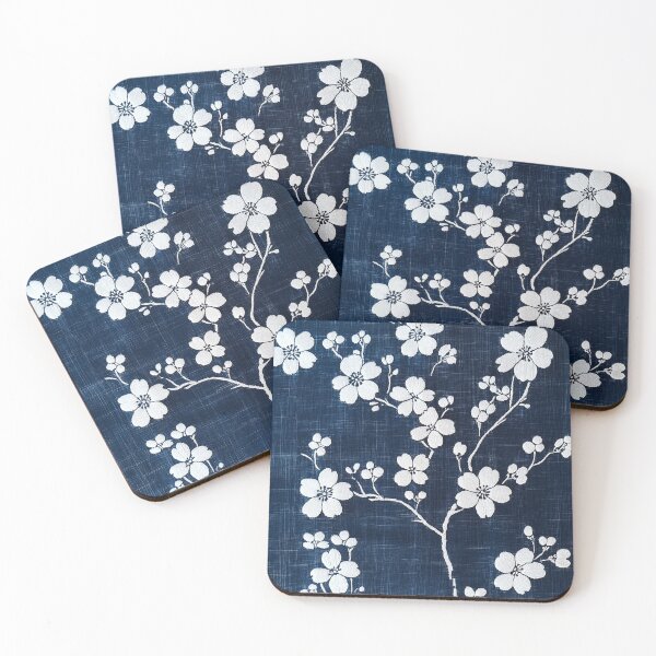 Artikelvorschau, Eleganter Kurume Kasuri: Kirschblüten-Indigo-Traum entworfen und verkauft von mi33x.